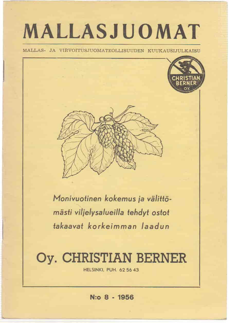Mallasjuomat 08/1956 -  tuotekuva