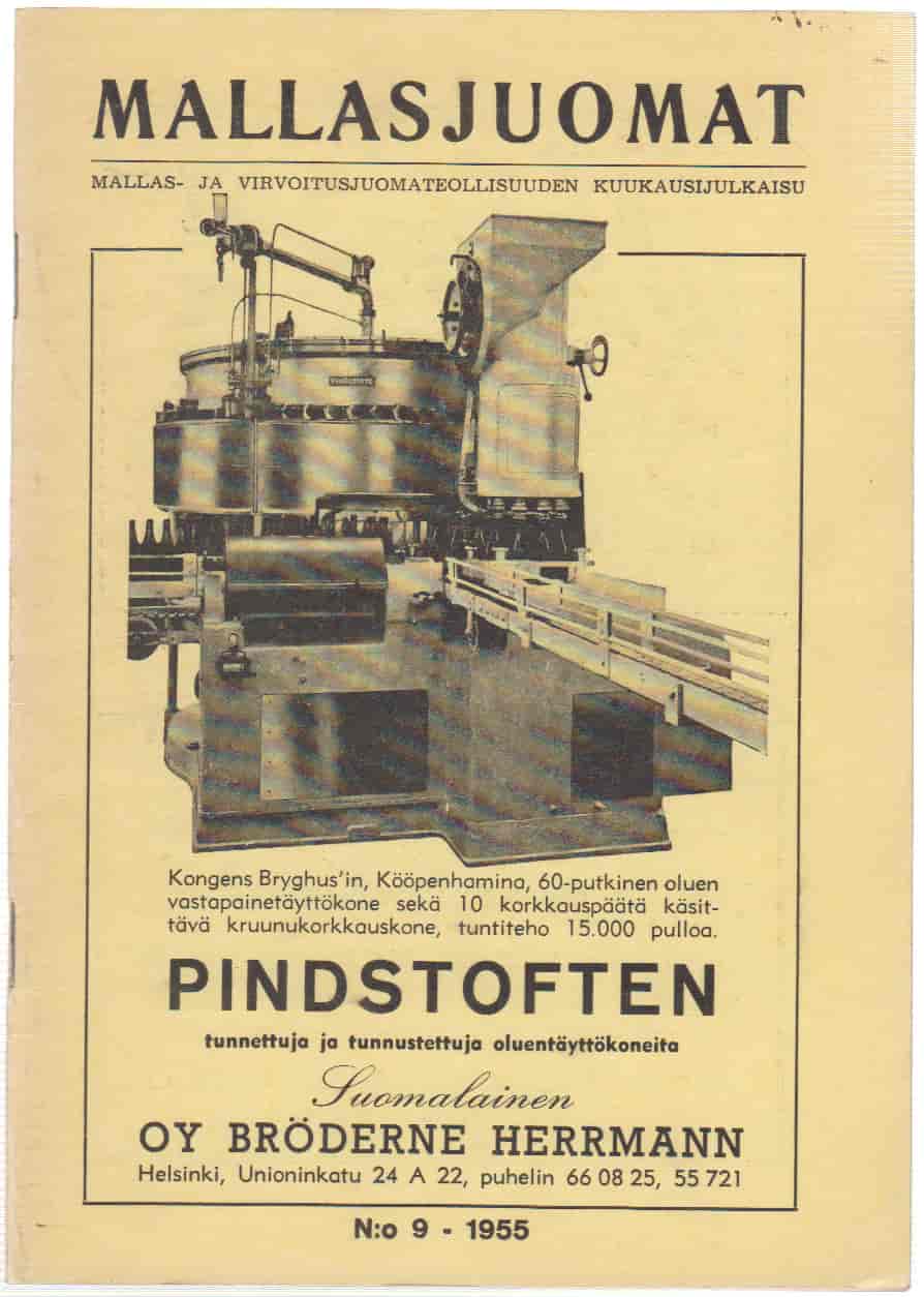 Mallasjuomat 09/1955 -  tuotekuva