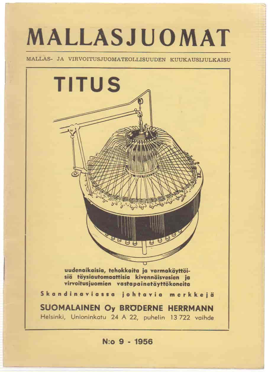 Mallasjuomat 09/1956 -  tuotekuva