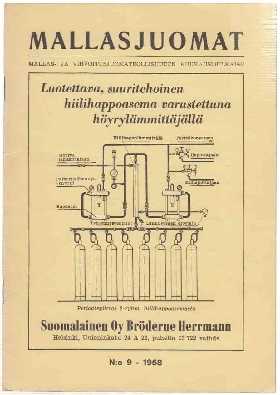 Mallasjuomat 09/1958 -  tuotekuva