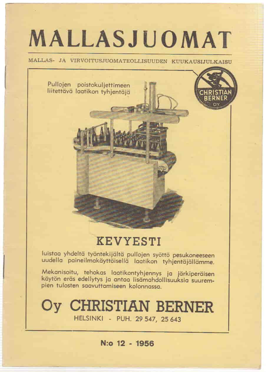Mallasjuomat 12/1956 -  tuotekuva