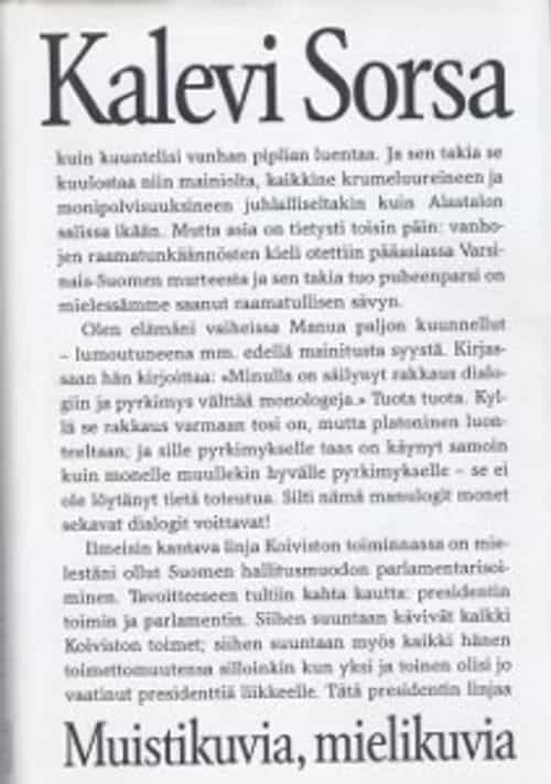 Muistikuvia, mielikuvia