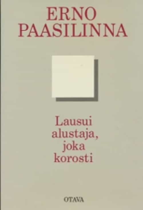 Lausui alustaja, joka korosti