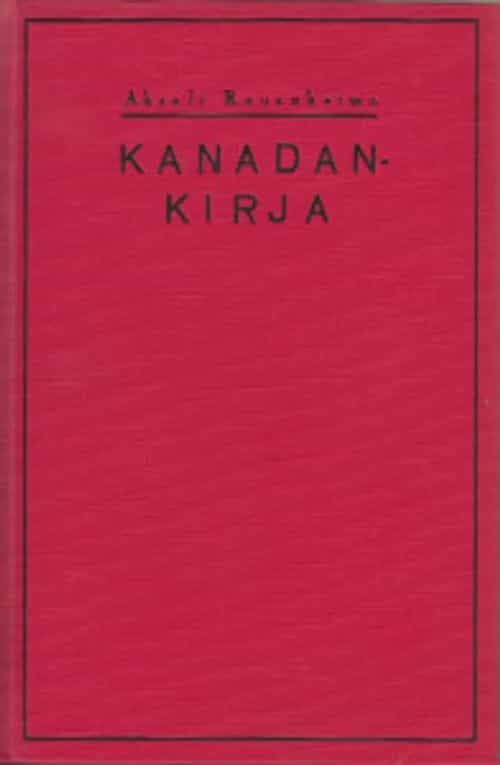 Kanadan kirja
