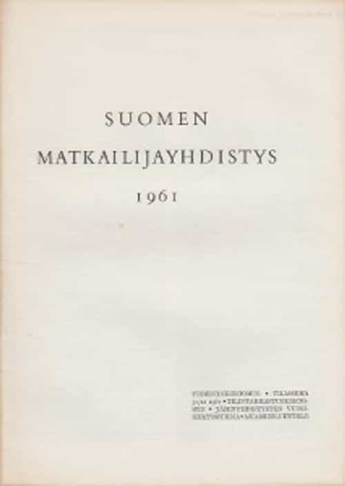 Suomen Matkailijayhdistys 1961