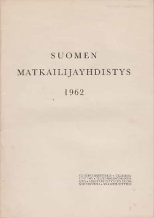 Suomen Matkailijayhdistys 1962