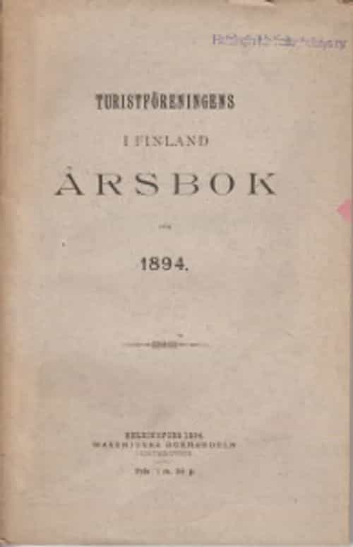 Turistföreningen i Finland årsbok för 1894