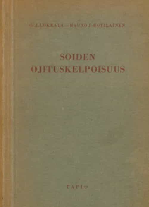 Soiden ojituskelpoisuus