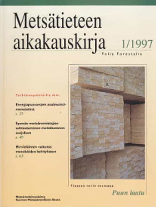 Metsätieteen aikakauskirja 1/1997