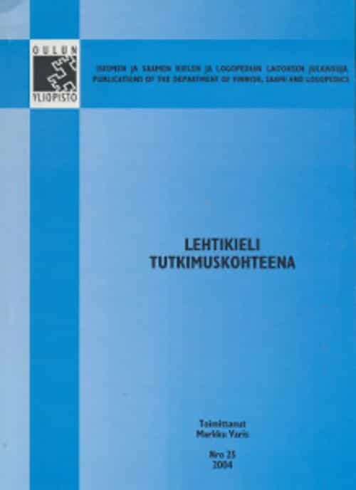 Lehtikieli tutkimuskohteena