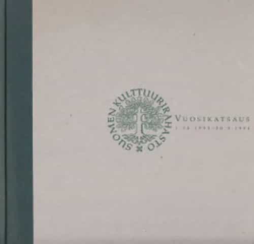 Suomen kulttuurirahasto vuosikatsaus 1993-1994