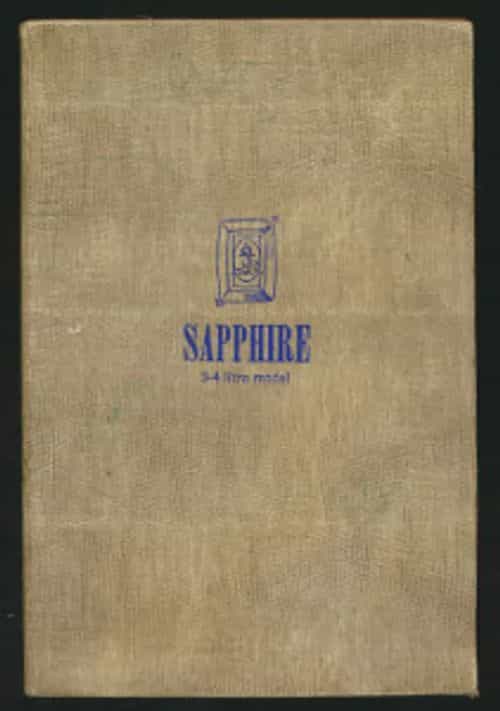 Maintenance manual for the Amstrong Siddeley Sapphire 3-4 litre model preselector