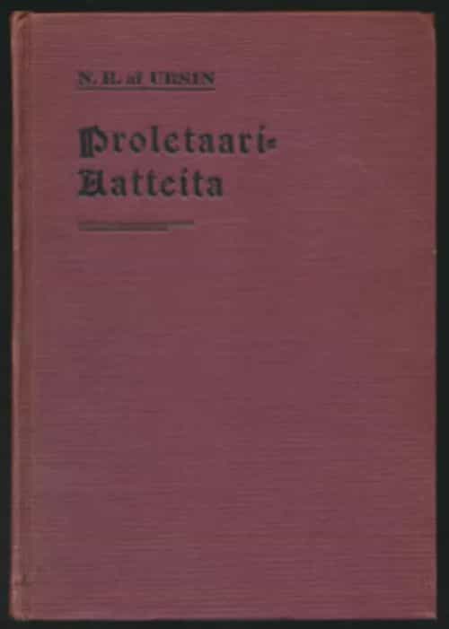 Proletaariaatteita Kokoelma kirjoituksia