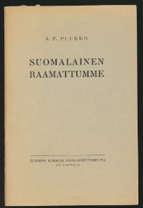 Suomalainen raamattumme