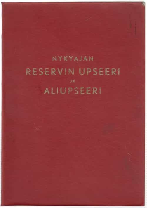 Nykyajan reservin upseeri ja aliupseeri