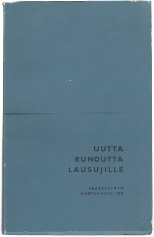 Uutta runoutta lausujille
