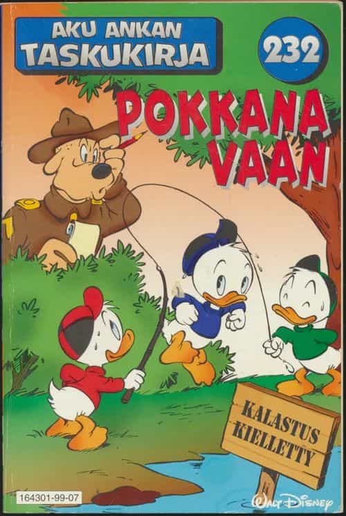 Aku Ankan taskukirja 232 Pokkana vaan