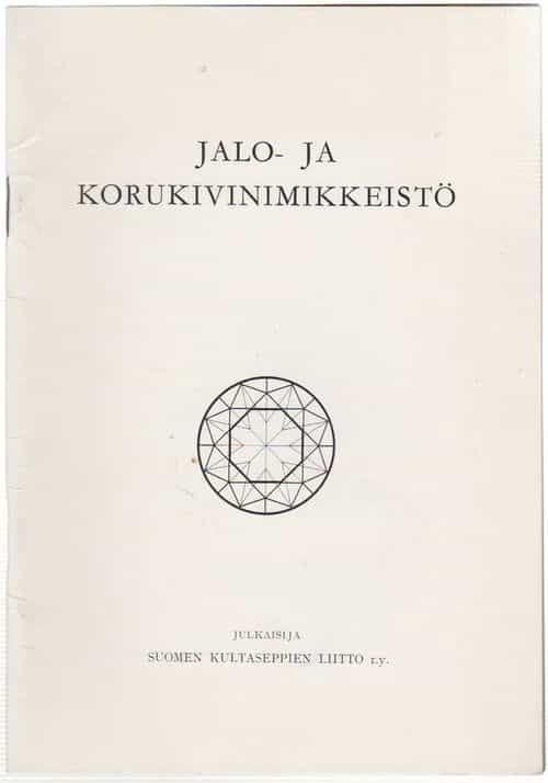 Jalo- ja korukivinimikkeistö