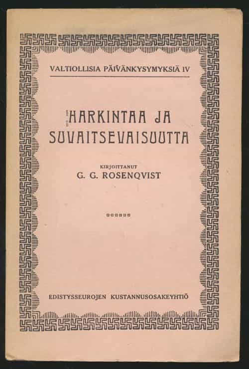 Harkintaa ja suvaitsevaisuutta