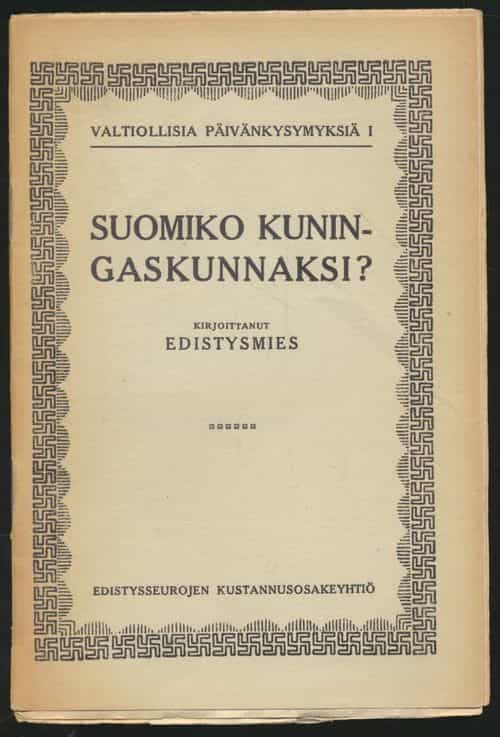 Suomiko kuningaskunnaksi