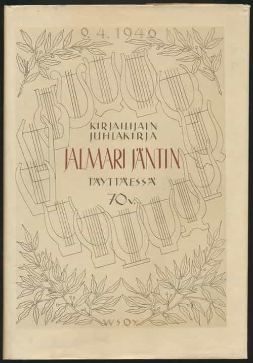 Kirjailijain juhlakirja Jalmari Jäntin täyttäessä 70v. (numeroitu 367/395)