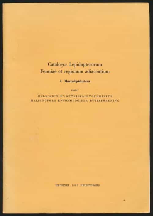 Catalogus Lepidopterorum Fenniae et regionum adiacentium I. Macrolepidoptera