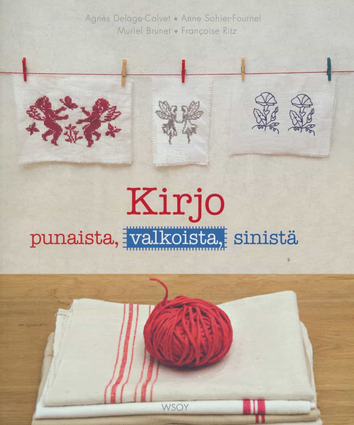 Kirjo punaista, valkoista, sinistä