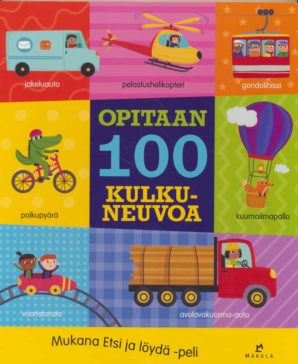 Opitaan 100 kulkuneuvoa - Mukana Etsi ja löydä -peli