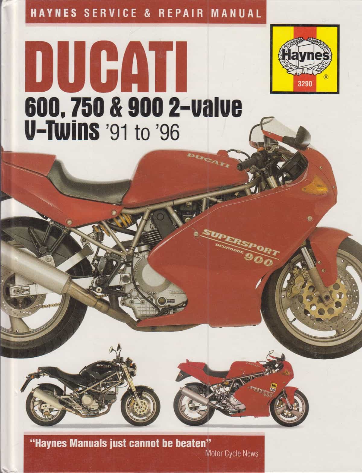 Ducati 600, 750 & 900 2-valve V-Twins - Service and Repair Manual