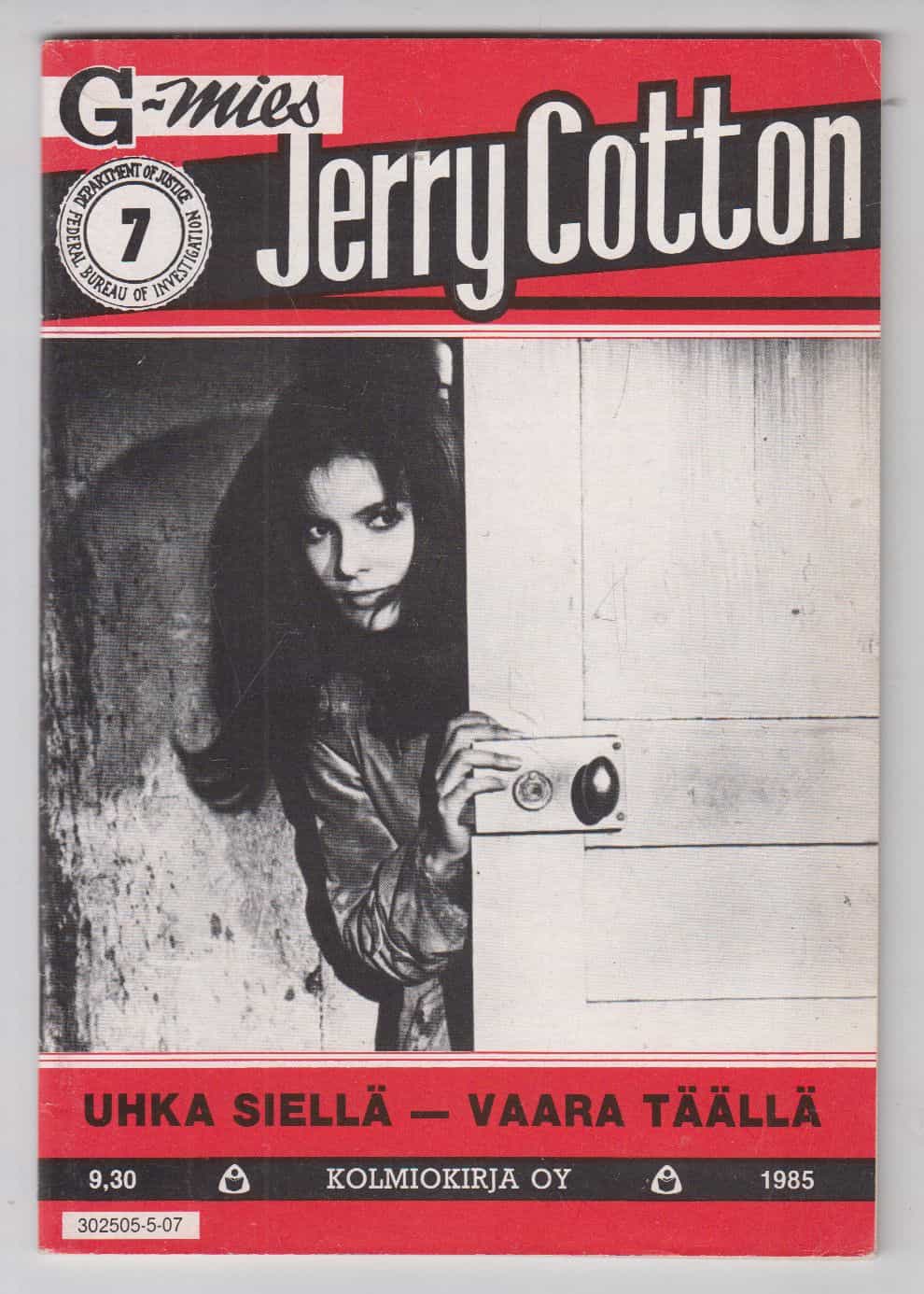 Jerry Cotton 7/1985 - Uhka siellä - vaara täällä
