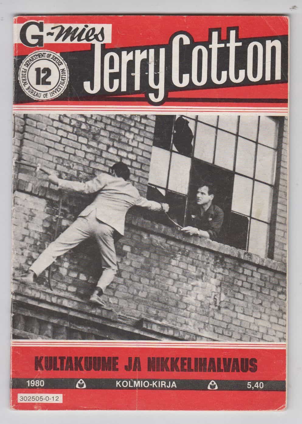 Jerry Cotton 12/1980 - Kultakuume ja nikkelihalvaus