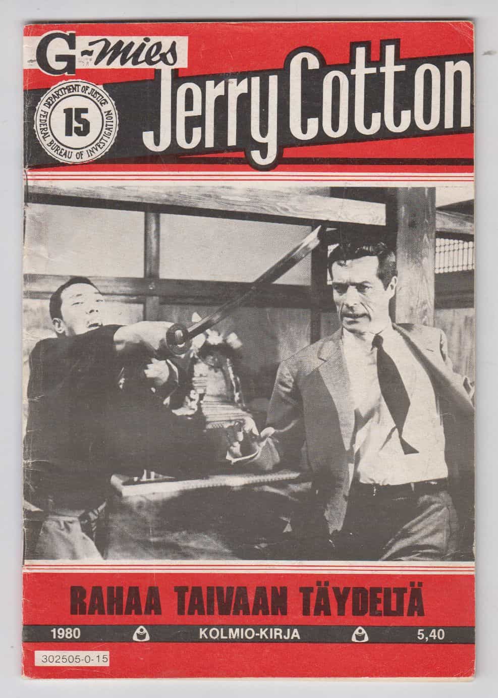 Jerry Cotton 15/1980 - Rahaa taivaan täydeltä
