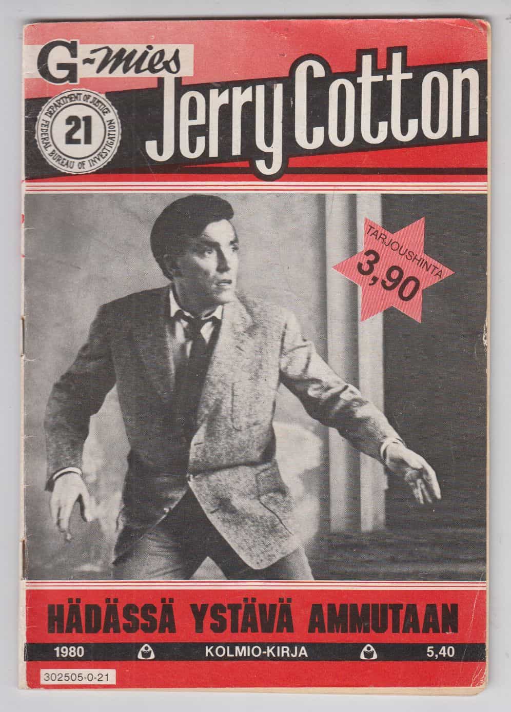 Jerry Cotton 21/1980 - Hädässä ystävä ammutaan