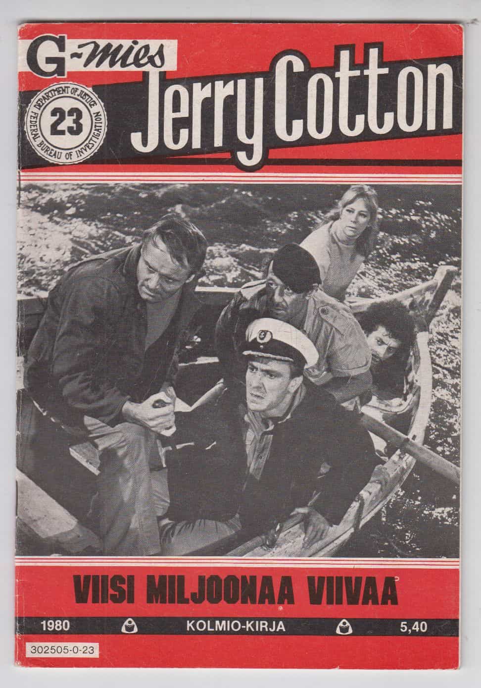 Jerry Cotton 23/1980 - Viisi miljoonaa viivaa