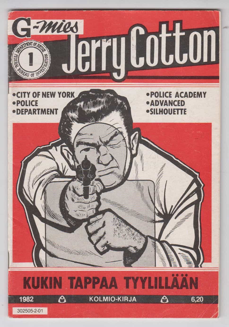 Jerry Cotton 1/1982 - Kukin tappaa tyylillään