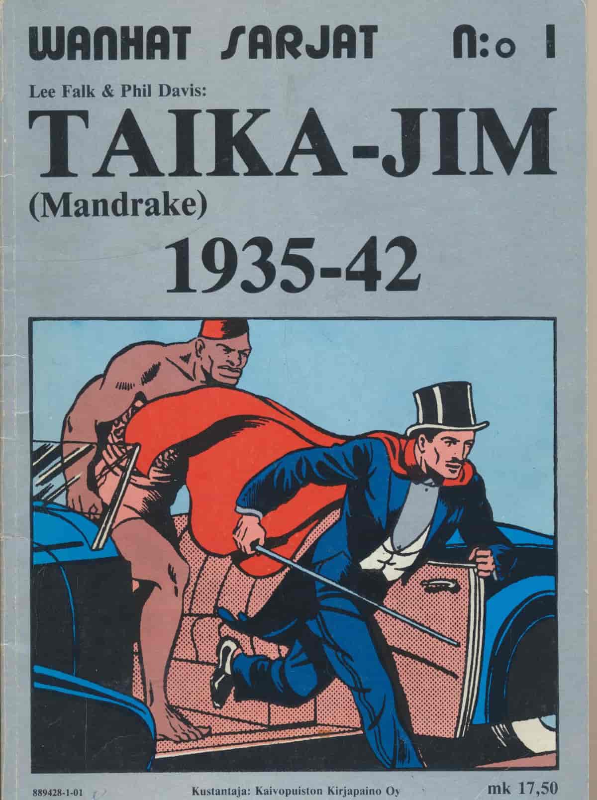 Wanhat sarjat N:o 1 - Taika-Jim (Mandrake) 1935-42 - Falk Lee, Davis Phil tuotekuva