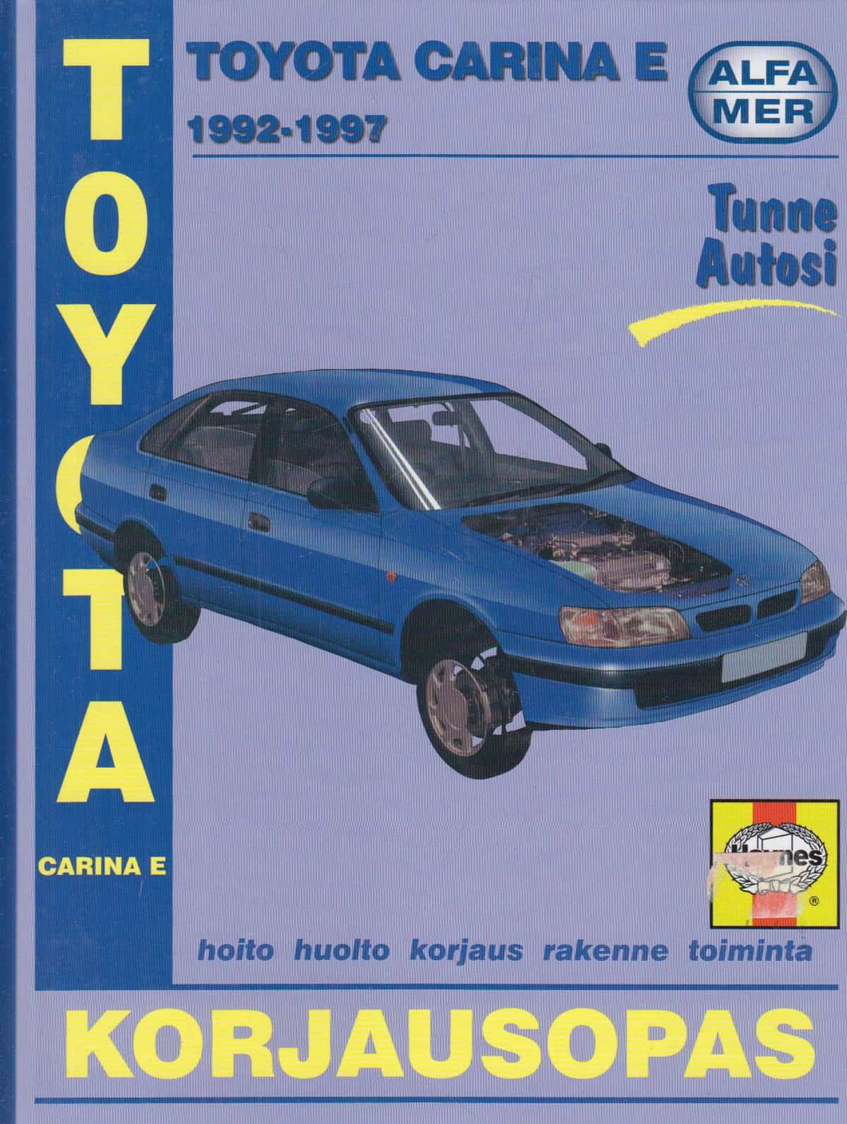 Toyota Carina E 1992-1997 - Huolto- ja korjausopas