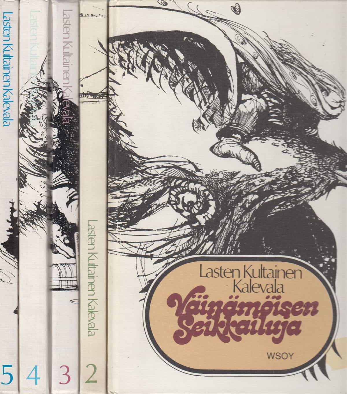 Lasten kultainen kalevala - Väinämöisen seikkailuja, Pohjanneidin kosijat, Lemminkäisen seikkailuja, Lemminkäinen ja Pohjolan väki, Kullervon tarina
