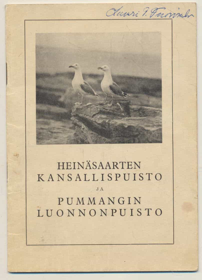 Heinäsaarten kansallispuisto ja Pummangin luonnonpuisto - Metsätieteellisen tutkimuslaitoksen luonnonsuojelualuekuvauksia 2