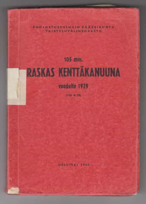 105 mm. raskas kenttäkanuuna vuodelta 1929 (105 K/29)