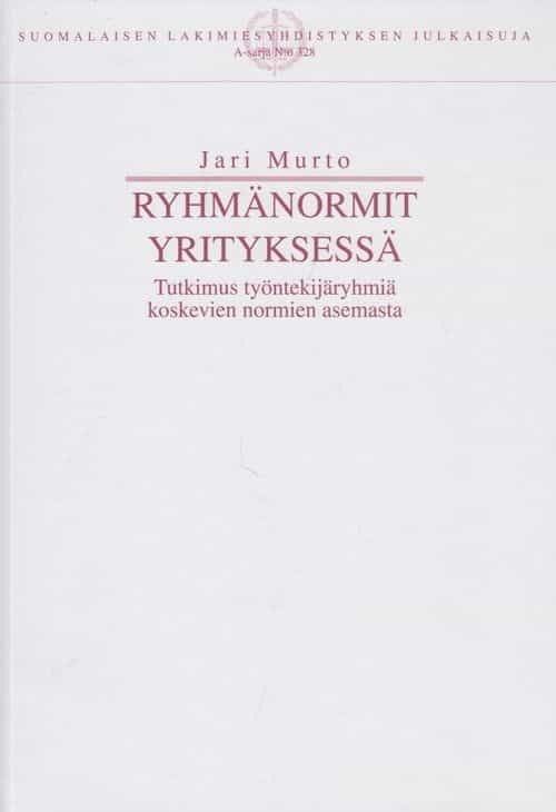 Ryhmänormit yrityksessä, Tutkimus työntekijäryhmiä koskevien normien asemasta