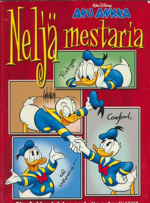 Neljä mestaria: Aku Ankka -lehden parhaita nykypiirtäjiä