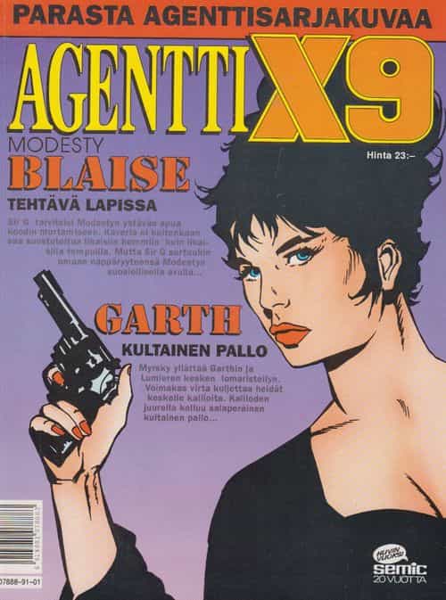 Agentti X9 - Modesty Blaise Tehtävä Lapissa - Garth Kultainen pallo