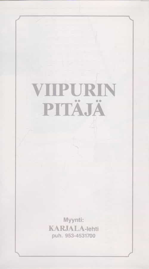Viipurin Pitäjä - Kartta