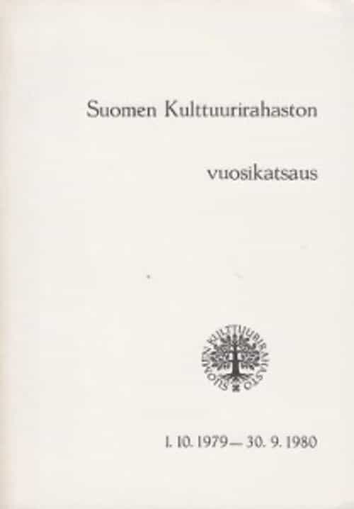 Suomen Kulttuurirahaston vuosikatsaus 1979-1980