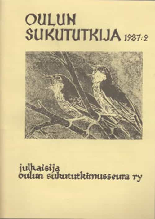 Oulun sukututkija 1987:2