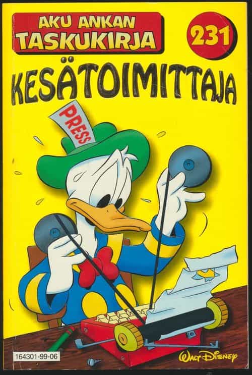 Aku Ankan taskukirja 231 Kesätoimittaja